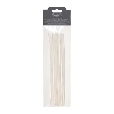 Paquete 18 palitos blancos 30cm